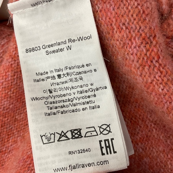 Fjallraven Women's Greenland Re-Wool Sweater NWT - Picture 8 of 14